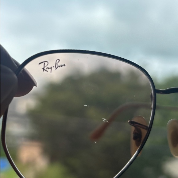 Ray Ban Hexagonal Evolve Sunglasses Pink Lenses Gold Frame - Picture 9 of 10